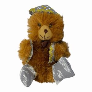 Fuzzy Friends Plush 8 Inch Light Brown Teddy Bear Stuffed Animal Toy With Outfit